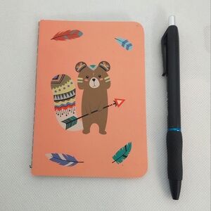 FREE ADD-ON WITH PURCHASE Bear Stitched Lined Notebook NEW